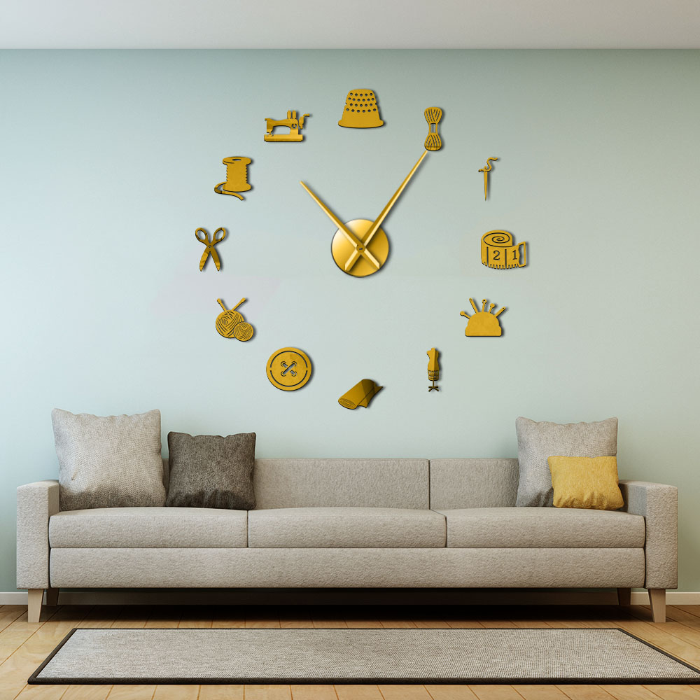 Dress Form Mannequin - Reloj de pared gigante para manualidades,