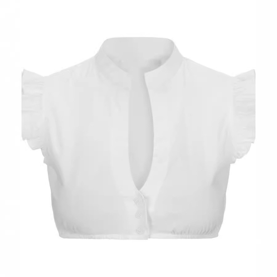 Sewing V - Top corto para mujer, camisas 2025,