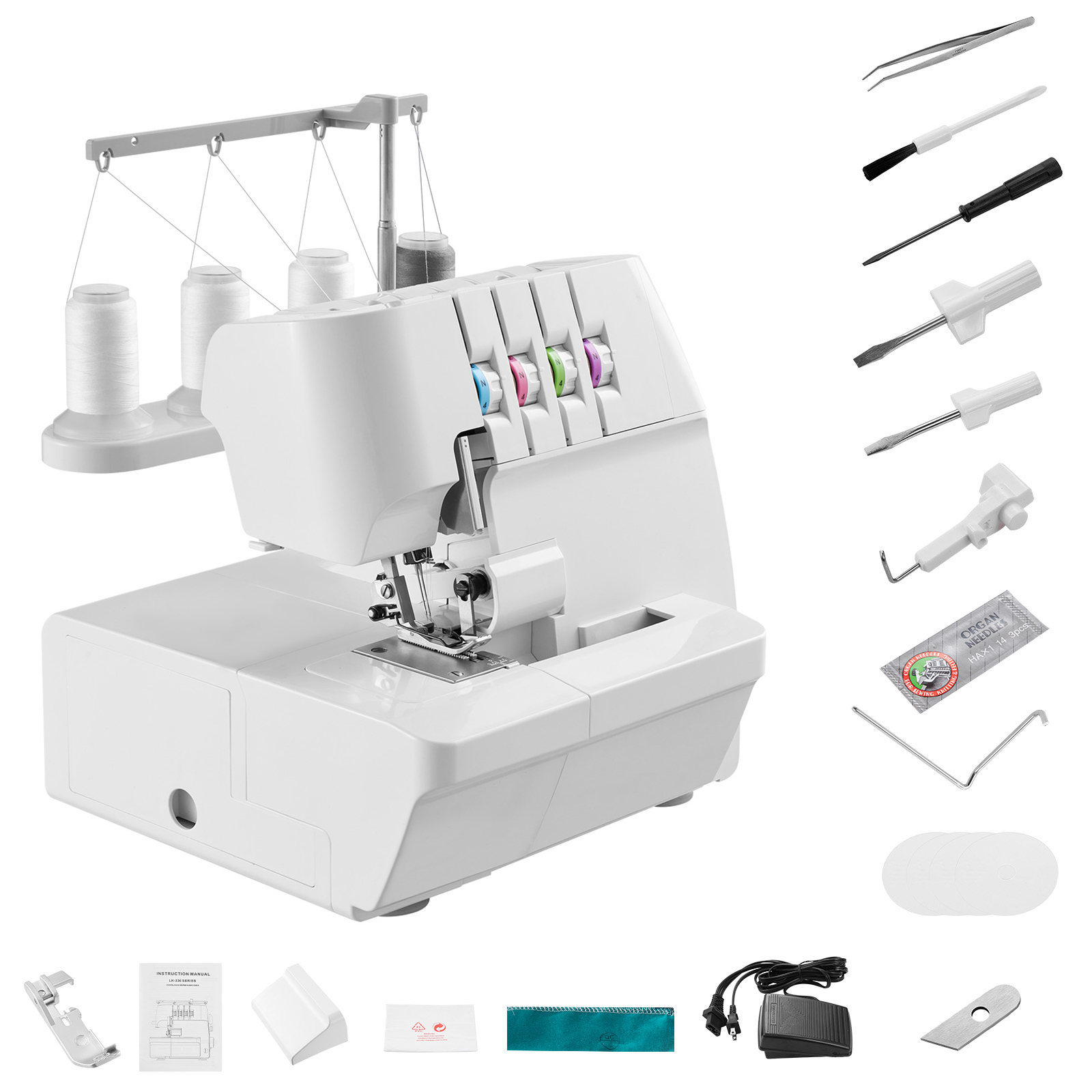 Sewing Machine Yarn - SucceBuy Máquina de coser Overlock Serger