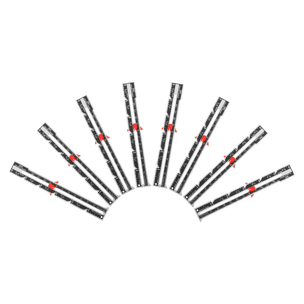 Sewing Gauge Ruler - Juego de 8 reglas ergonómicas para