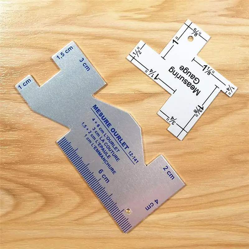 Sewing Gauge Ruler - Marcador de tela, tiza a medida