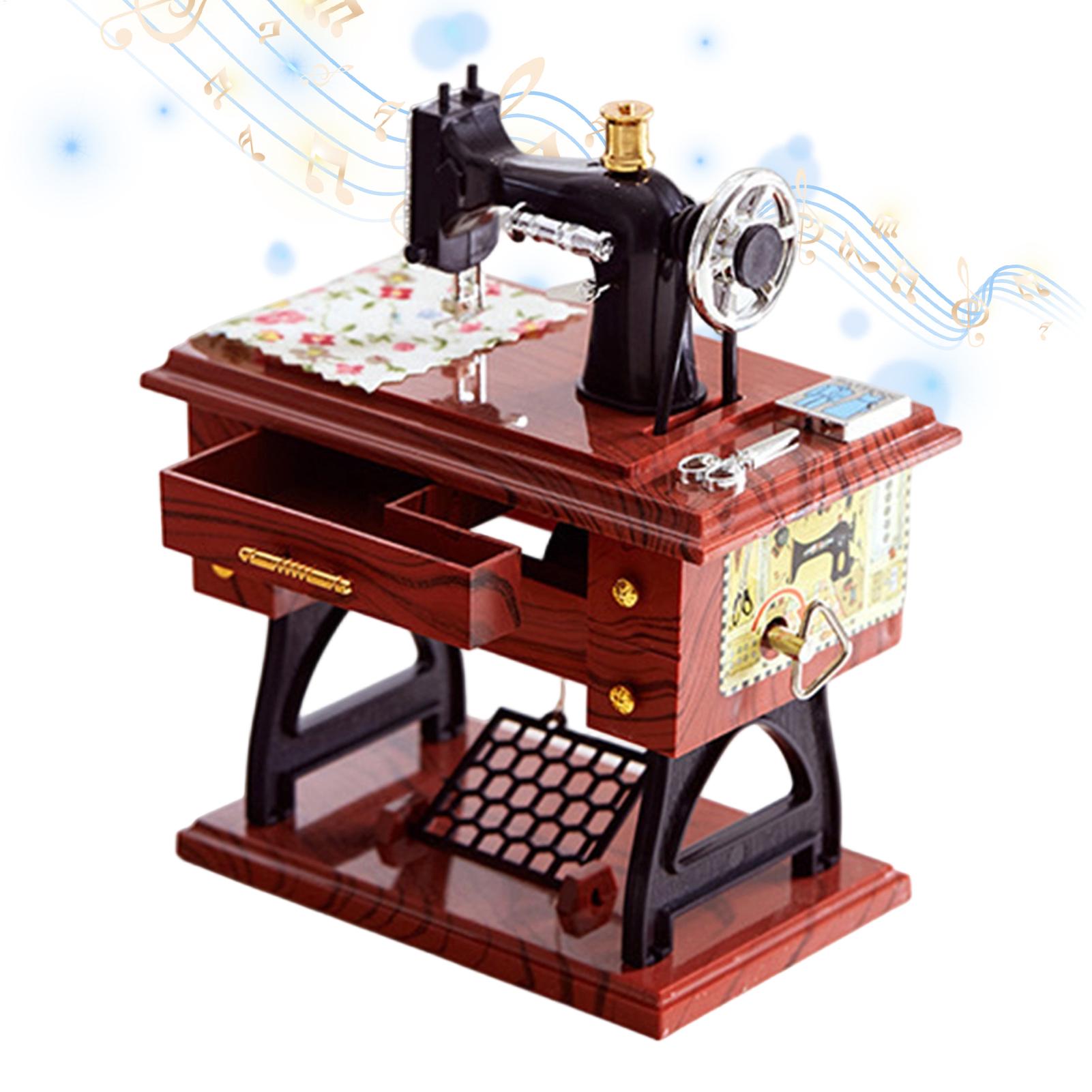 Sewing Gathering - Caja de Música de Cuerda Vintage