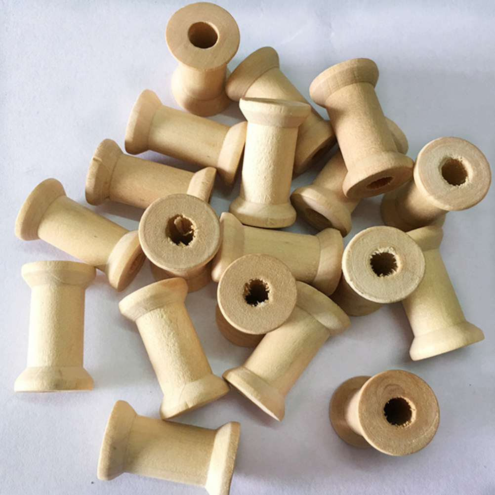 60 Bobinas de Madera Natural p - Thread Bobbins Empty reseña y precio