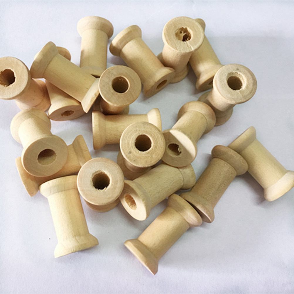 60 Bobinas de Madera Natural p - Thread Bobbins Empty reseña y precio