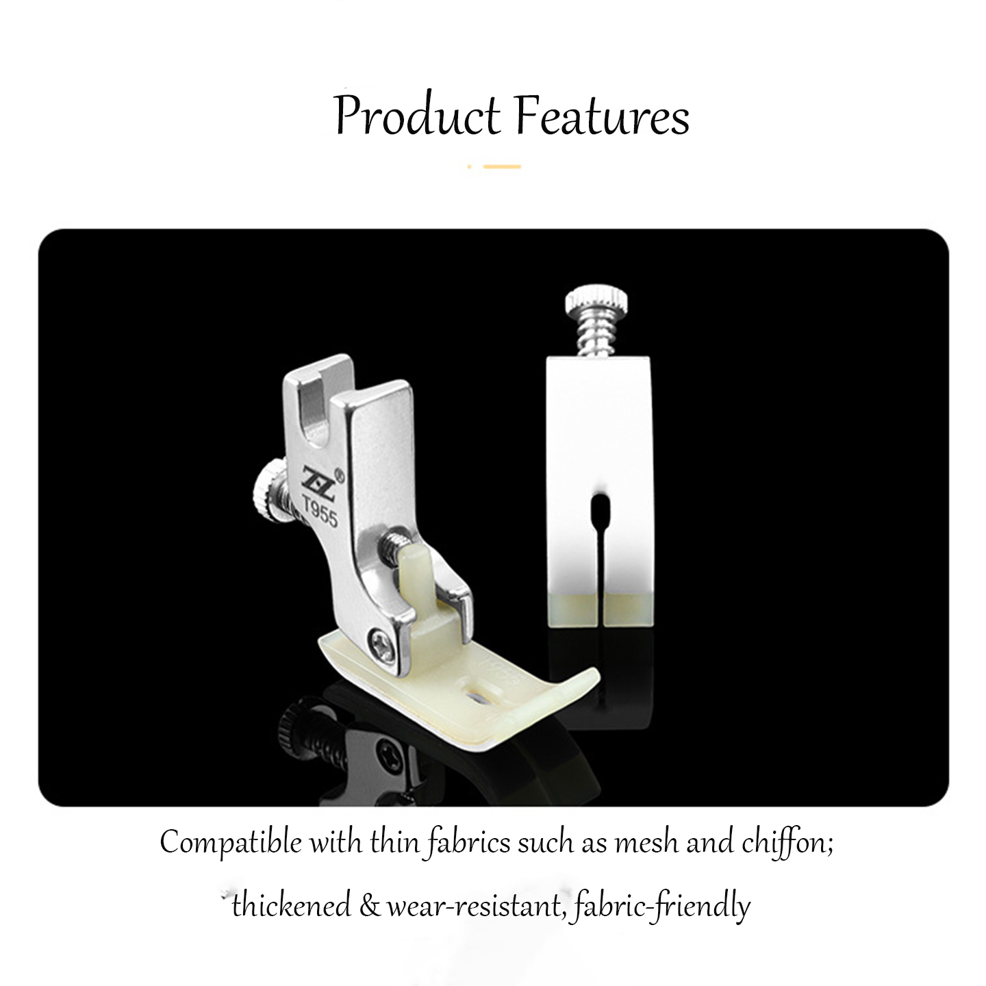 Prensatelas de acero inoxidabl - Sewing Gathering reseña y precio