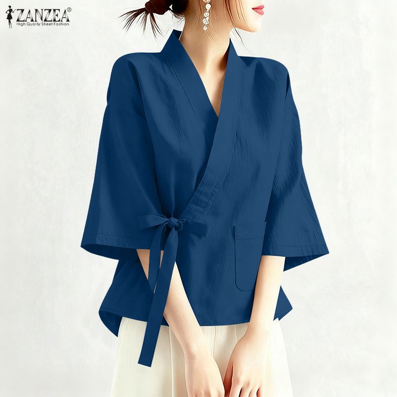 ZANZEA 2026 Blusa de Verano co - Sewing V reseña y precio
