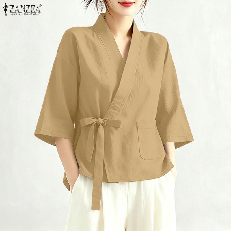 ZANZEA 2026 Blusa de Verano co - Sewing V reseña y precio