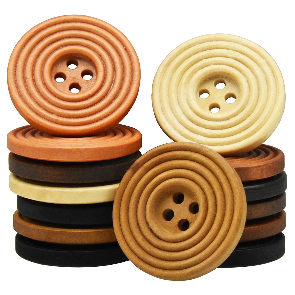 Botones de madera grandes hech - Sewing Art reseña y precio