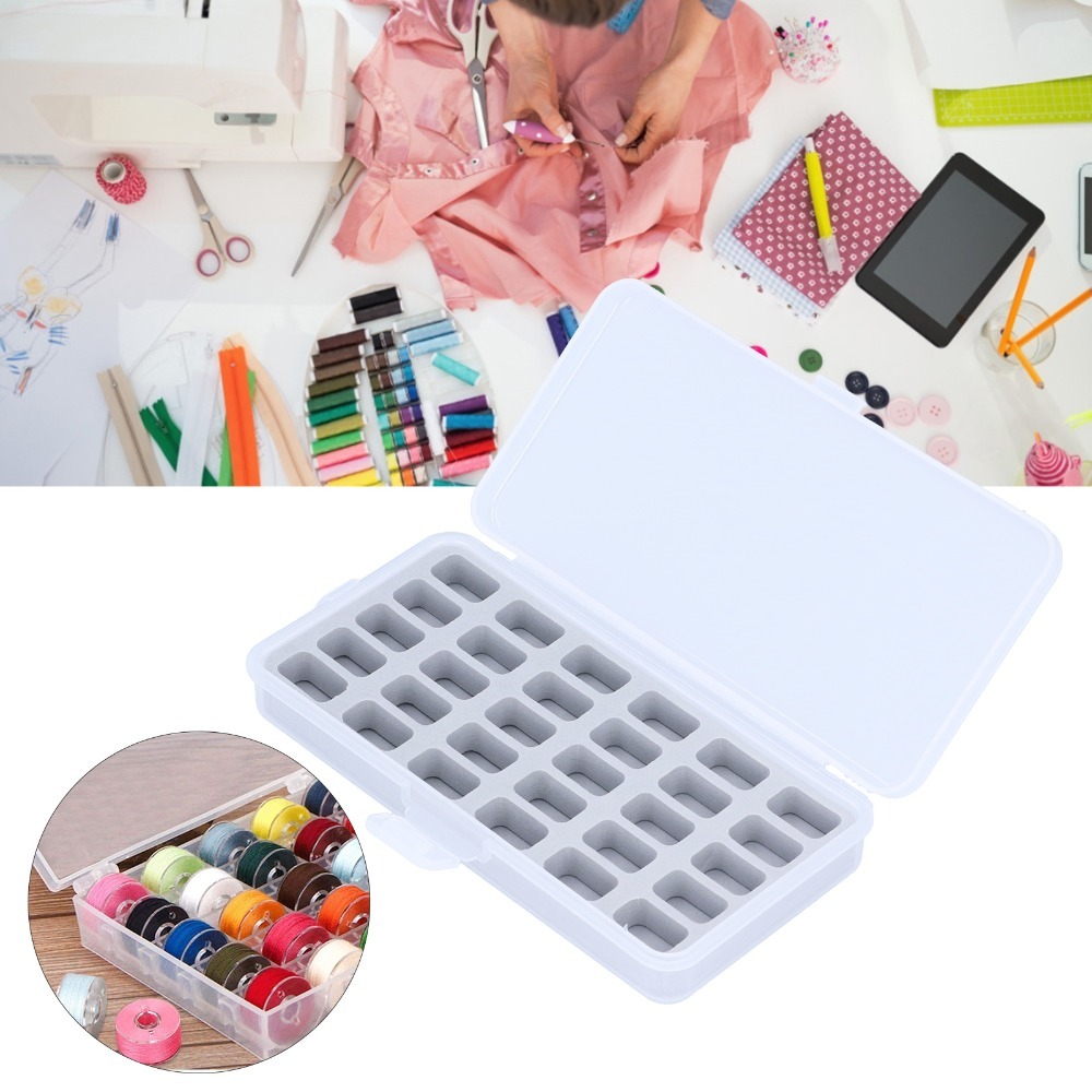 2 unidades de caja de almacena - Thread Bobbins Empty reseña y precio