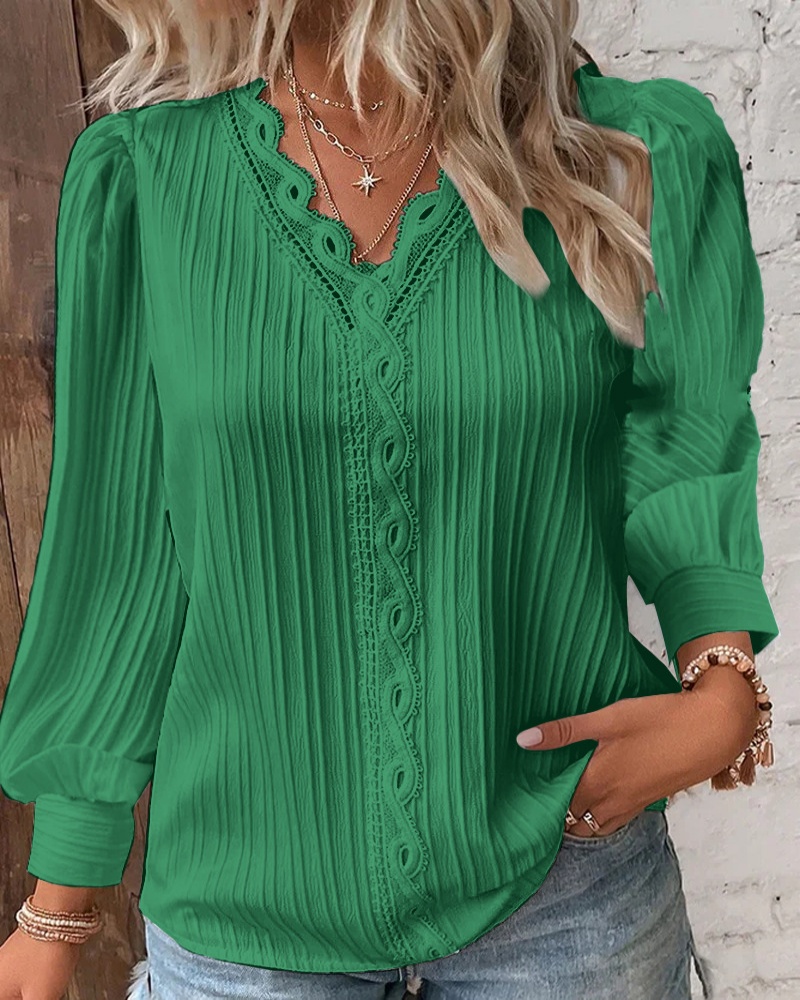 Blusas blancas con costuras de - Sewing V reseña y precio