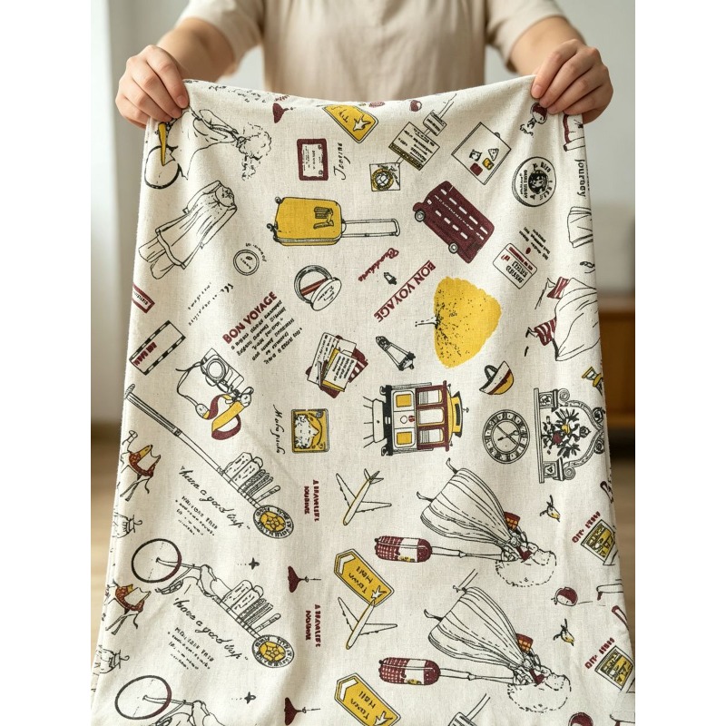 Tela de mezcla con estampado d - Textile For Sewing reseña y precio